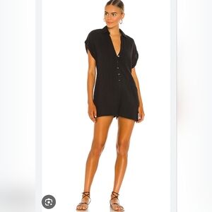 NWT L*SPACE L SPACE Mika Romper in black XS